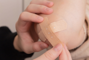 self-injury self-harm bandage